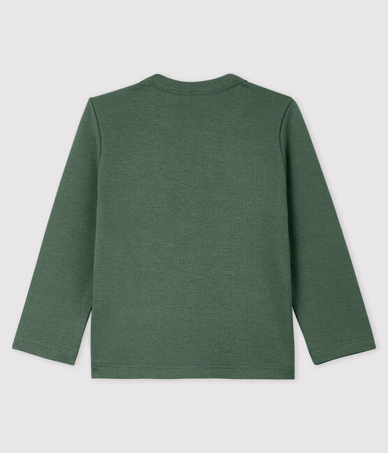Tee-shirt manches longues en coton bébé garçon vert VALLEE