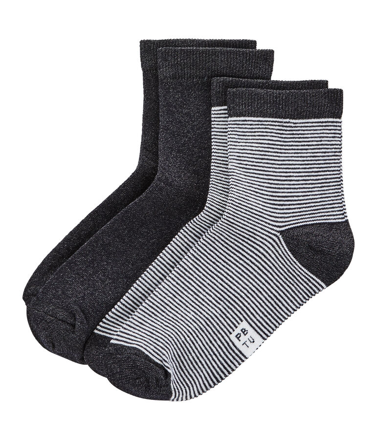 Lot chaussettes mi-hautes femme multicouleur