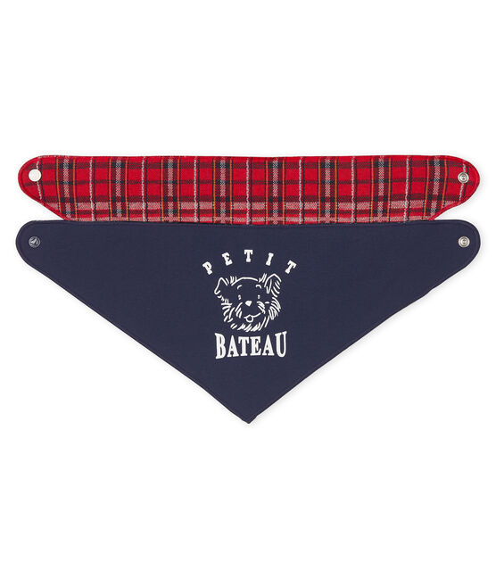 Lot de 2 bandanas-bavoirs bébé garçon variante 1