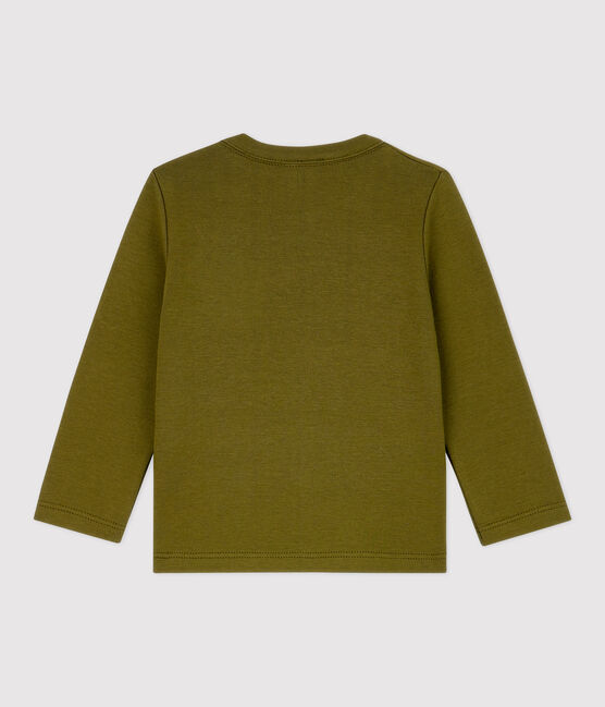 Tee-shirt en coton bébé vert MILITARY
