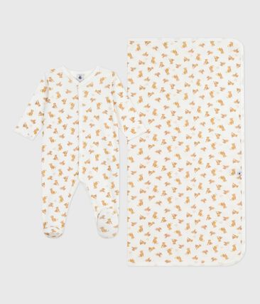 Lot cadeau bébé en coton imprimé léopards