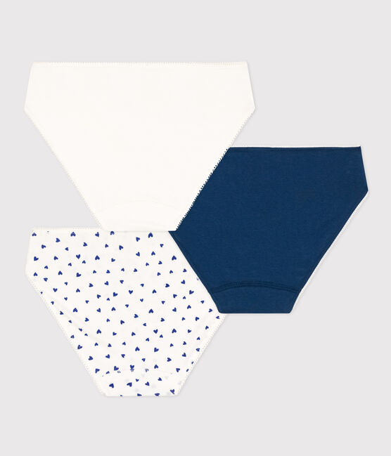 Lot de 3 culottes cœur en coton et élasthanne fille variante 1