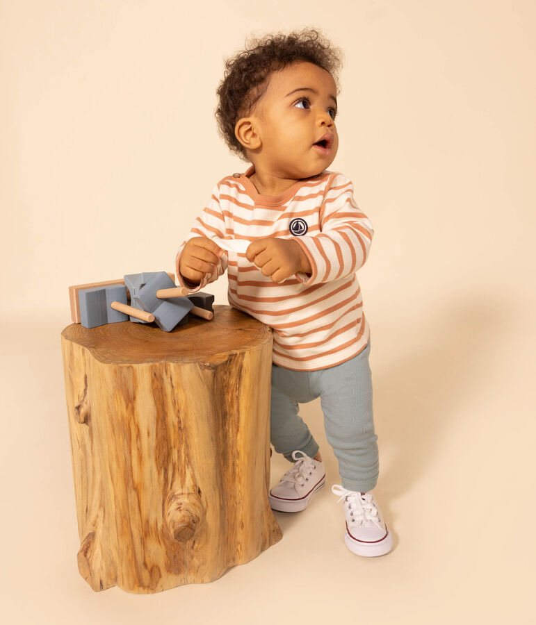 Legging en coton b&eacute;b&eacute; vert PAUL