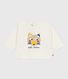 Tee-shirt bébé en coton à manches longues, motif chat