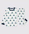 Pyjama imprimé chevaliers petit garçon en coton blanc MARSHMALLOW/blanc MULTICO