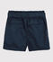Short noué en serge de coton enfant fille bleu SMOKING