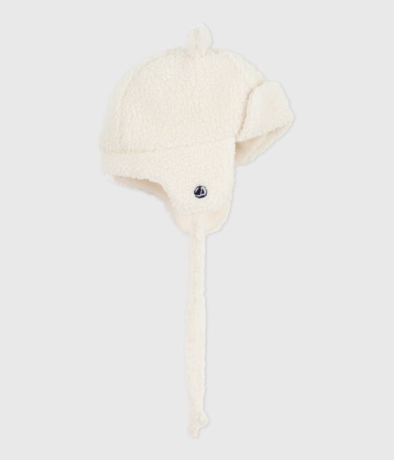 Chapka bébé en fausse fourrure doublée sherpa écru MILK