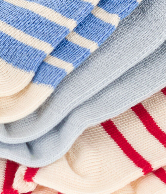 Lot de 3 paires de chaussettes rayures en jersey de coton bébé variante 1