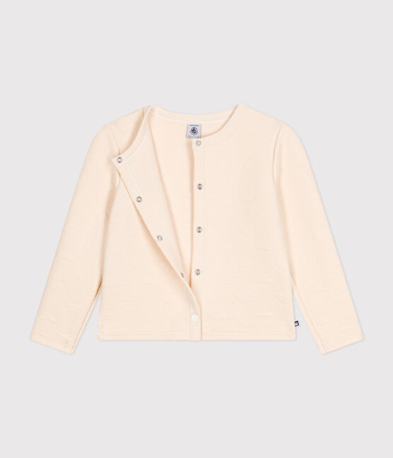 Cardigan en tubique enfant fille écru AVALANCHE