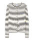Cardigan femme rayé milleraies