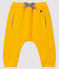 Pantalon bébé fille/garçon en molleton jaune BOUDOR