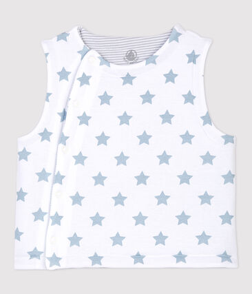 PETIT BATEAU - Gilet sans manches réversible bébé en coton ouatiné