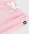 Pantalon b&eacute;b&eacute; en coton souple, uni rose MARQUISE