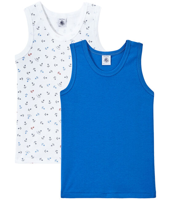 Lot de 2 débardeurs garçon blanc LOT