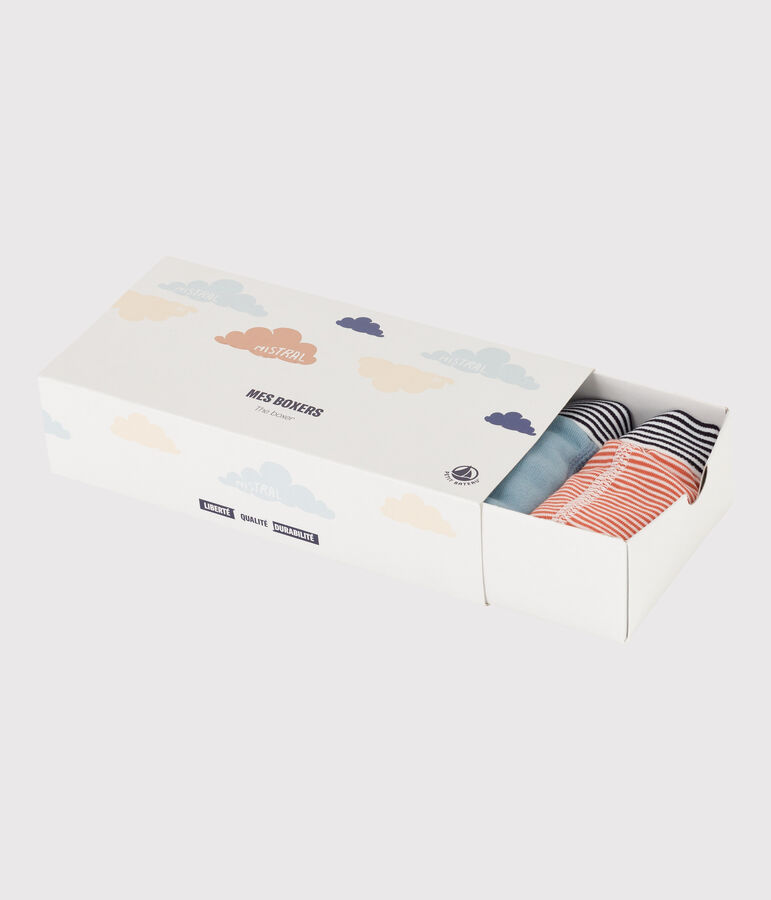 Lot de 5 boxers nuages en coton petit gar&ccedil;on variante 1