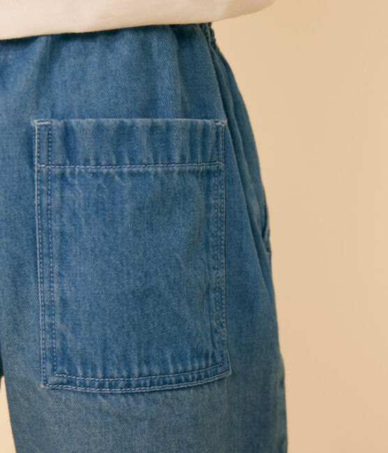 Short en denim léger enfant garçon bleu DENIM CLAIR