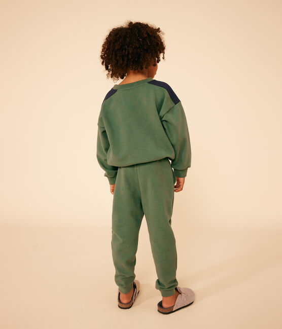 Sweatshirt en molleton enfant garçon vert CROCO