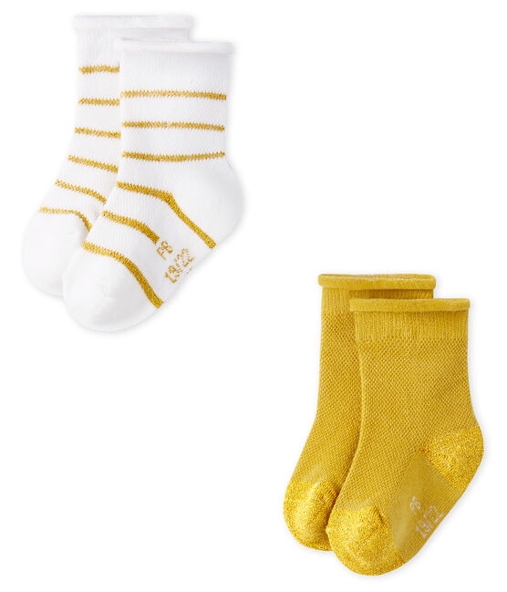 Lot de 2 paires de chaussettes légères bébé fille variante 1