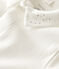 Body à col bébé en coton biologique blanc MARSHMALLOW