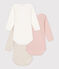 Lot de 3 bodies manches longues bébé en coton variante 1