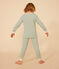 Pyjama uni en coton enfant vert HERBIER