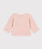 Cardigan en tricot point mousse bébé rose SALINE
