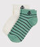Lot de 2 paires de chaussettes basses enfant fille-garçon variante 1