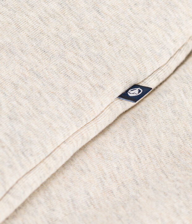 Combinaison longue ouatin&eacute;e &agrave; capuche en coton b&eacute;b&eacute; beige