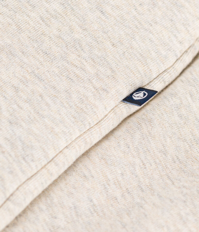 Combinaison longue ouatin&eacute;e &agrave; capuche en coton b&eacute;b&eacute; beige MONTELIMAR CHINE