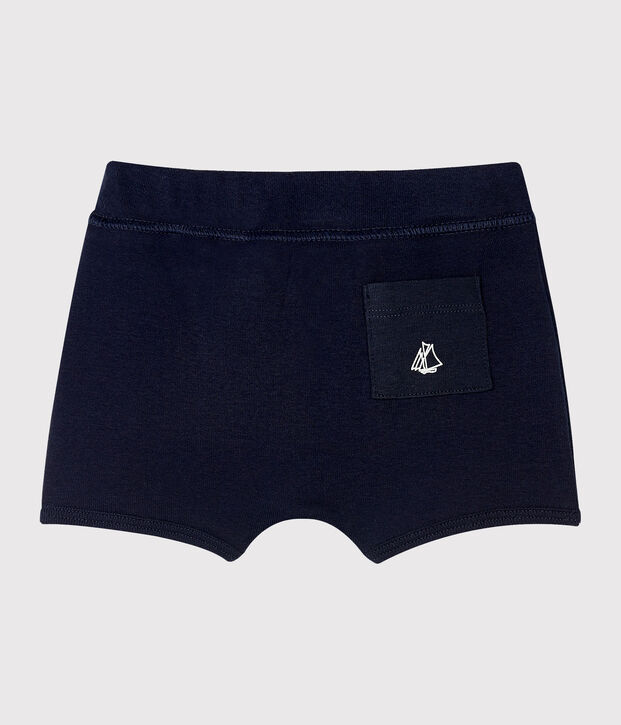 Short b&eacute;b&eacute; mixte uni bleu marine
