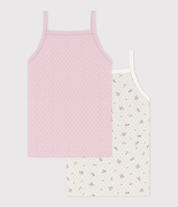 Lot de d&eacute;bardeurs enfant en coton ajour&eacute; imprim&eacute; fleuri multicouleur