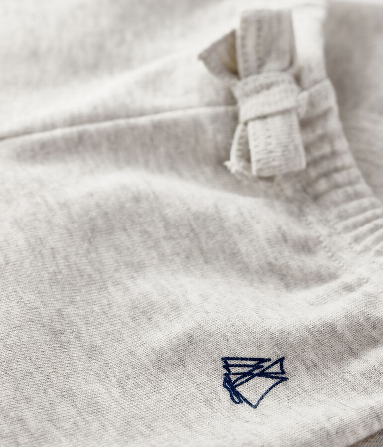 Pantalon b&eacute;b&eacute; fille -gar&ccedil;on en maille gris BELUGA CHINE