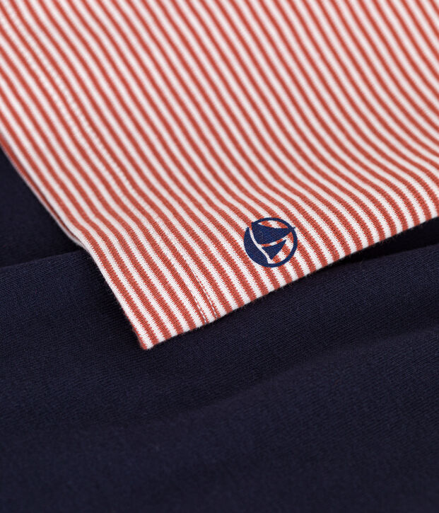 Pyjama short en coton junior bleu/multicouleur