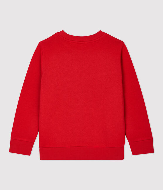 Sweatshirt en molleton enfant garçon rouge TERKUIT