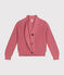 Cardigan en coton femme rose ROSEWOOD