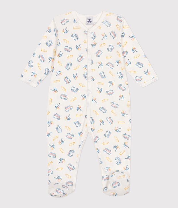 Pyjama b&eacute;b&eacute; en coton vans blanc/multicouleur