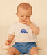 Tee-shirt manches courtes en jersey flammé bébé
