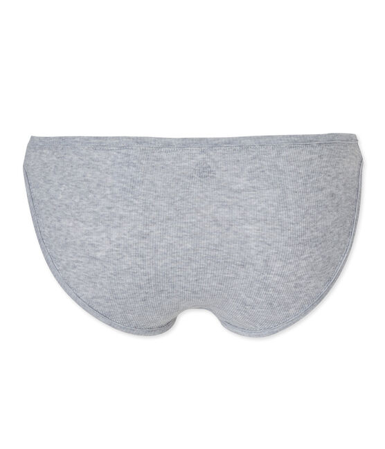 Culotte femme en coton gris FUMEE CHINE