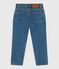 Pantalon enfant en denim bleu BLEU MOYEN