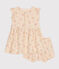 Robe et bloomer en jersey léger bébé blanc AVALANCHE/ MULTICO