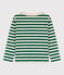 Tee-shirt manches longues en coton enfant garçon EVERGREEN/ AVALANCHE