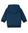 Sweatshirt à capuche bébé garçon en molleton imprimé et doublé de sherpa bleu SMOKING/blanc MULTICO