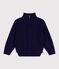 Pull col camionneur enfant en coton uni SOIR
