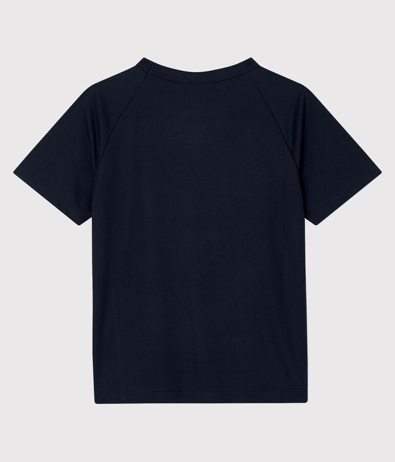 Tee-shirt de sport enfant gar&ccedil;on bleu