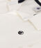 Polo manches courtes en coton enfant garçon blanc MARSHMALLOW