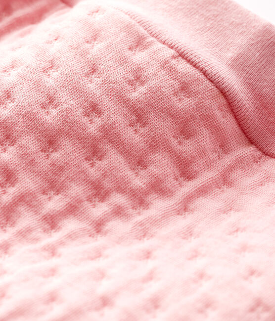 Caleçon bébé en tubique matelassé rose CHARME