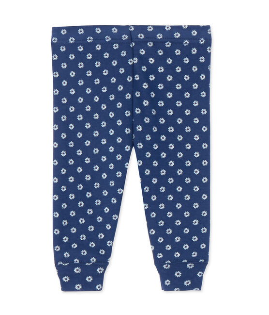 Legging bébé fille imprimé bleu MEDIEVAL/blanc MULTICO