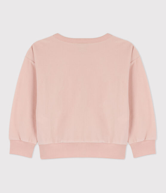 Sweatshirt en coton enfant fille / garçon rose SALINE