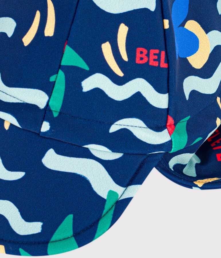 Casquette Anti-UV  b&eacute;b&eacute; imprim&eacute; vague CREPUSCULE/ MULTICO