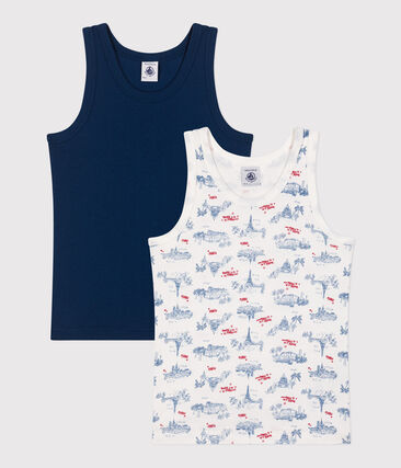 Lot De 2 Débardeurs Sans Manches Petit Bateau - 100% Coton - Garçon